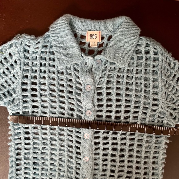 URBAN OUTFITTERS BDG Osaka Open-Knit Polo Sweater - Picture 7 of 9